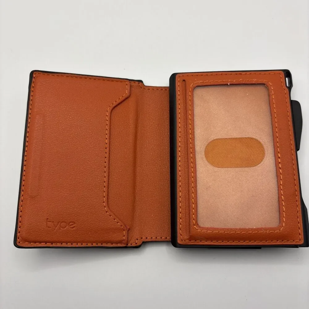 Type Men’s Carbon Fiber RFID Blocking Slim Bifold Wallet Money Clip Pop-Up